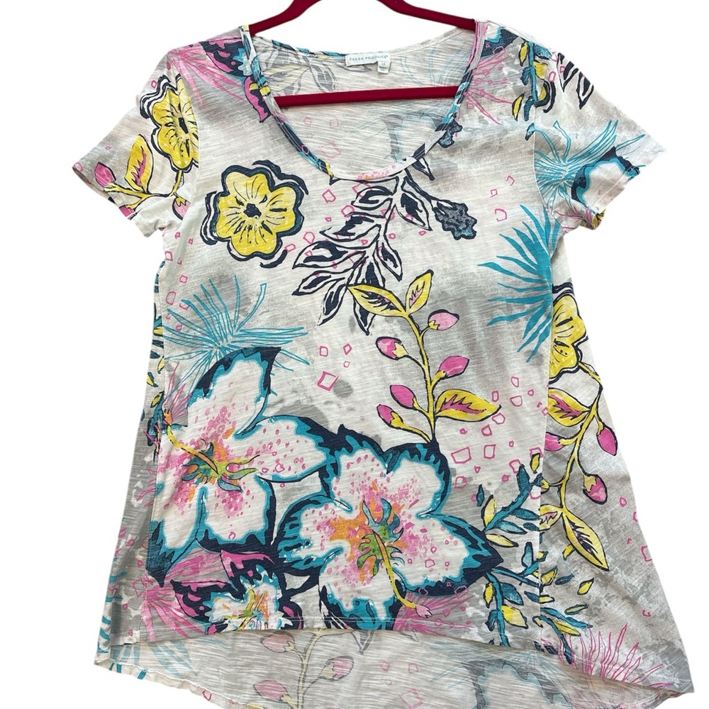 Fresh Produce Multicolor Floral V-Neck Top